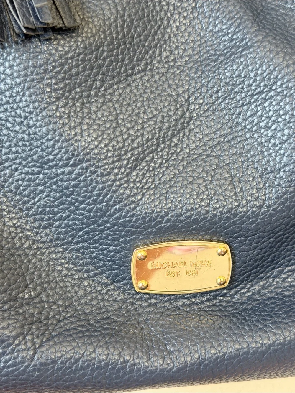 Michael Kors pebbled leather